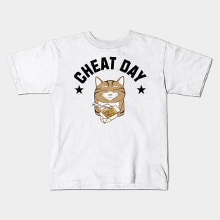 Cat Noods Cheat Day Kids T-Shirt